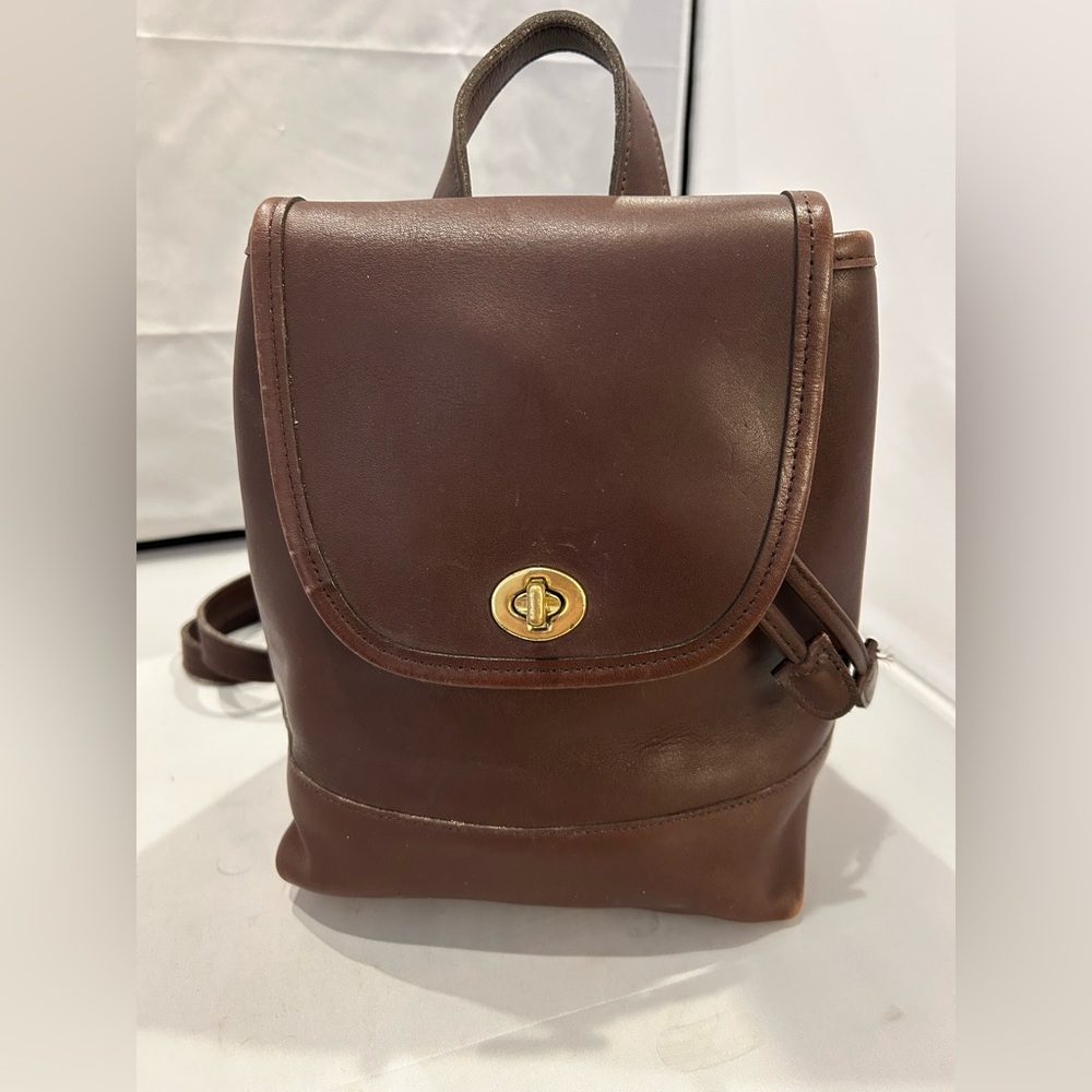 Coach Brown Leather backpack 9960